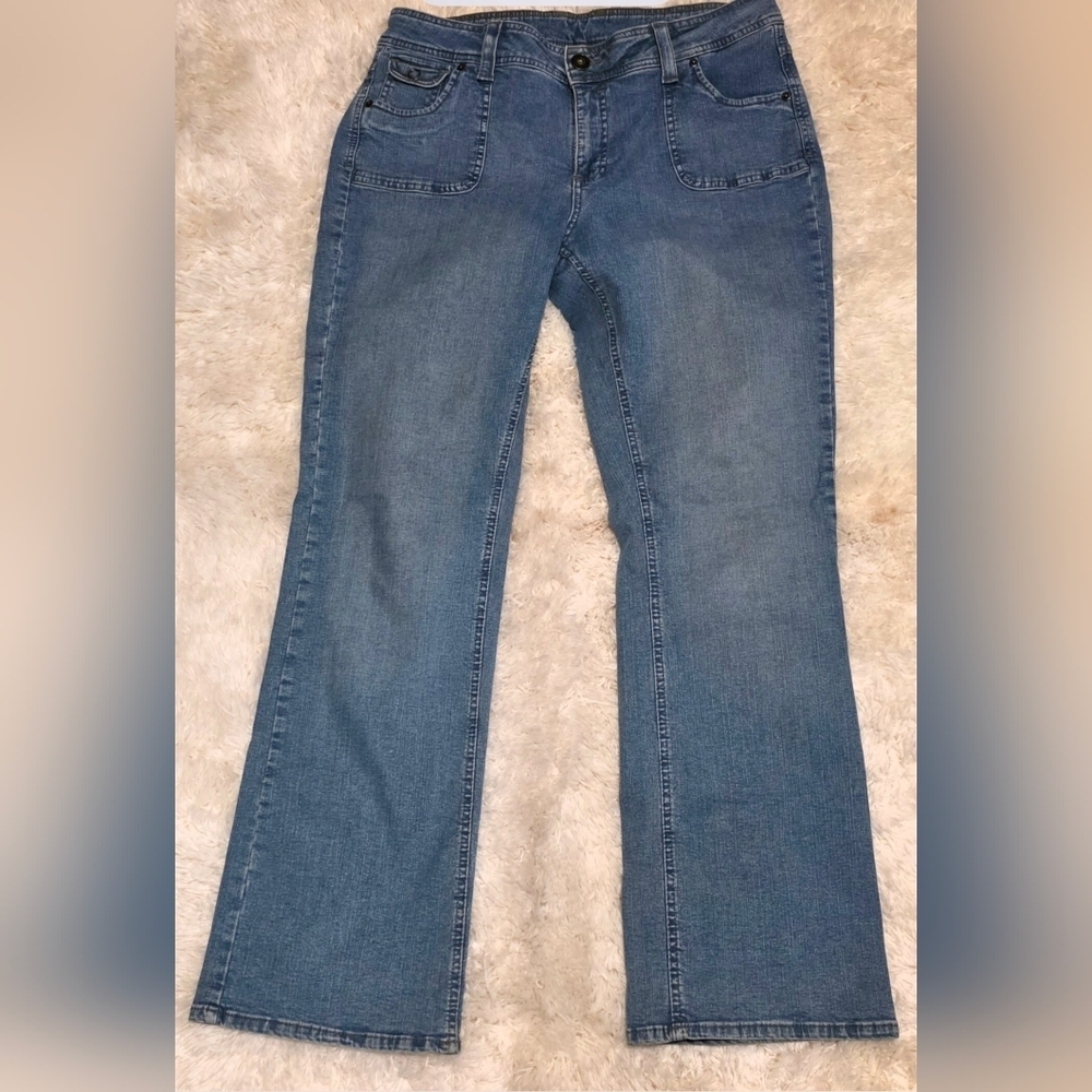 VF RIDER JEANS Women's Medium Wash Stretch Trouser Sz. 12M